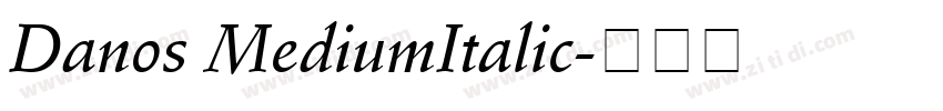 Danos MediumItalic字体转换